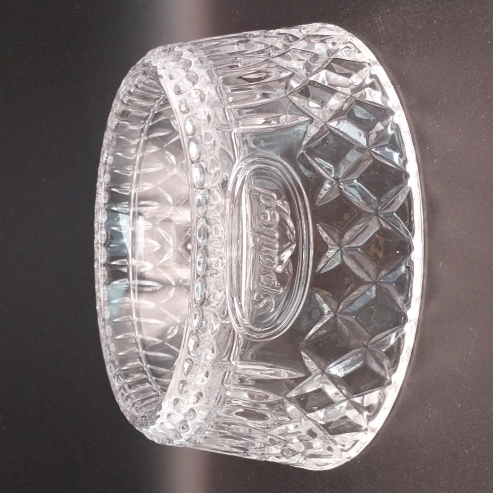 Godinger Crystal pet food bowl